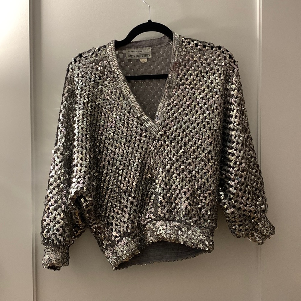 Fun sequined party sweater